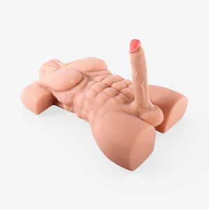 Muscular Male Full Torso Fair Skin - Muscular Male Full Torso - Size Reference