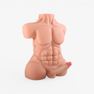  Muscular Male Full Torso Fair Skin - Muscular Male Full Torso - Angle View