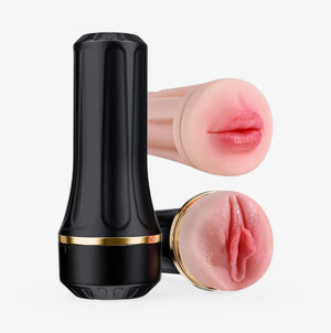 RealCock Toys Nova V-Sim Masturbator - Realistic Male Masturbator - Packaging View