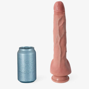 RealCock Owen Fair Skin Tone - Realistic Silicone Dildo - Size Comparison
