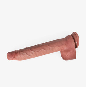 RealCock Owen Fair Skin Tone - Realistic Silicone Dildo - Angled Top View