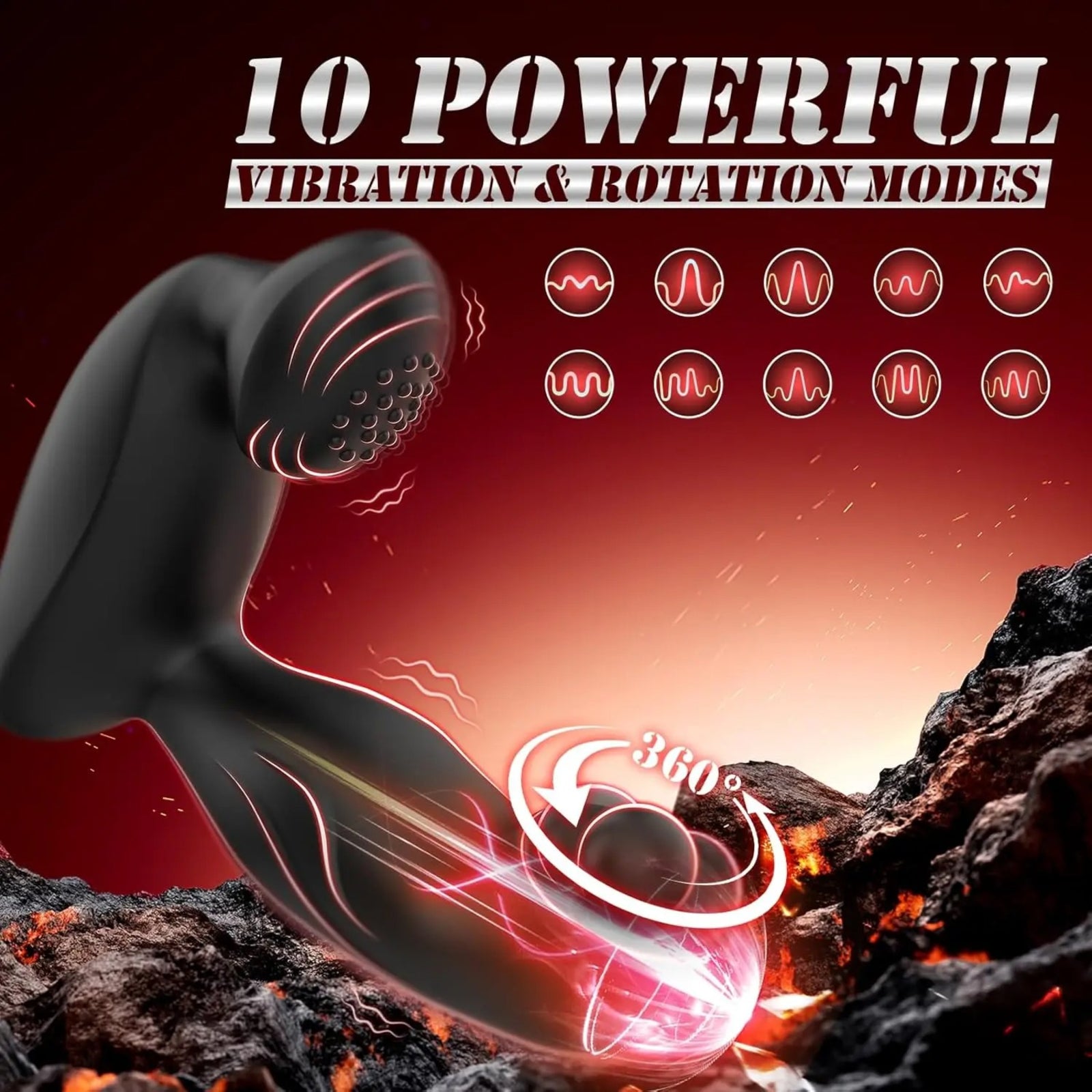 Prostate Beader Premium Strap-On Massager | RealCock Toys