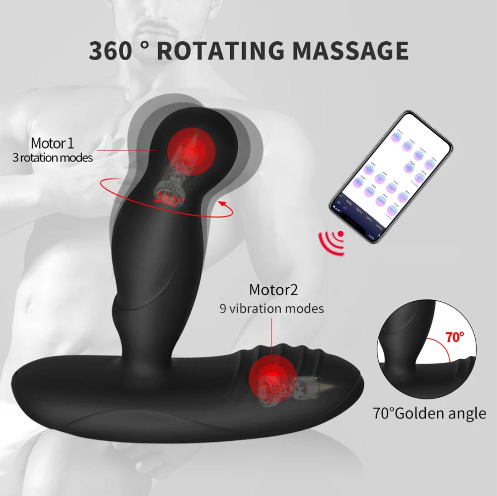 Prostate Heat Premium Strap-On Massager | RealCock Toys