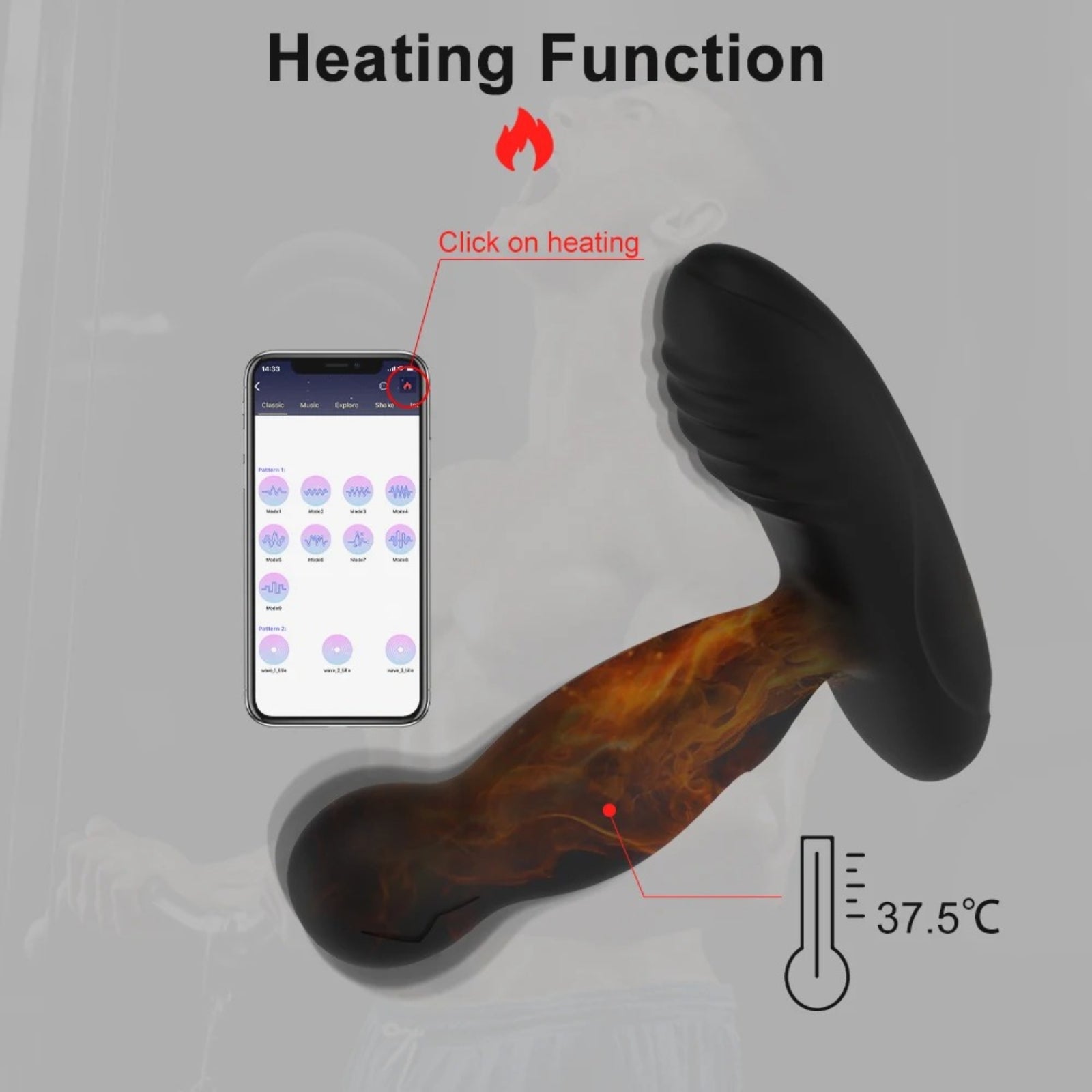 Prostate Heat Premium Strap-On Massager | RealCock Toys