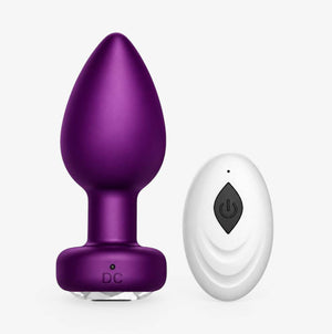 Prostate Hush Purple Silicone Prostate Massager - Rechargeable Anal Vibrator