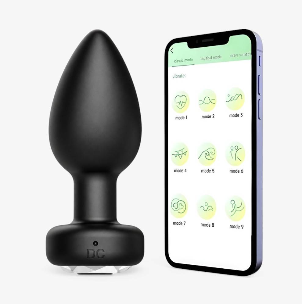 Prostate Hush Black - App-Controlled Prostate Massager - Smartphone Compatible Sex Toy