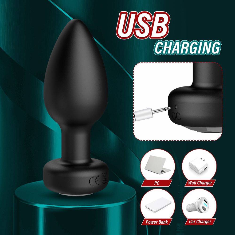Prostate Hush Black - Premium Anal Prostate Stimulator - Ergonomic Design