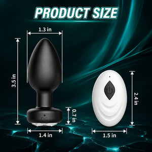 Prostate Hush Black - Quiet Vibrating Prostate Massager - Discreet Pleasure Toy