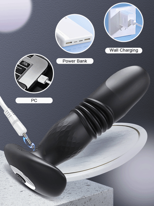 Prostate Thrust telescopic thrusting anal plug prostate massager