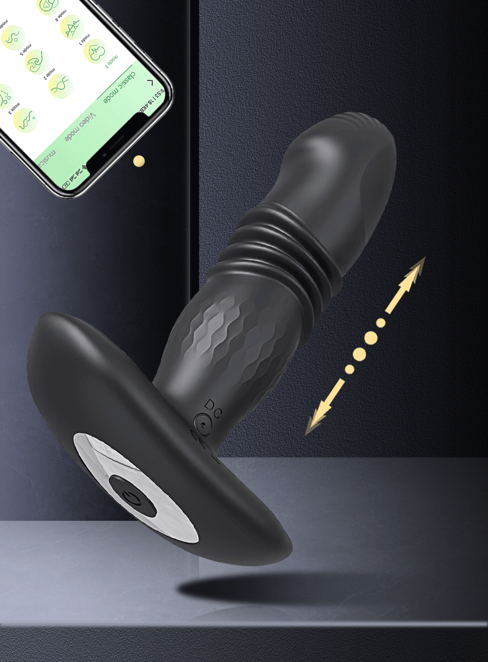 Prostate Thrust telescopic thrusting anal plug prostate massager