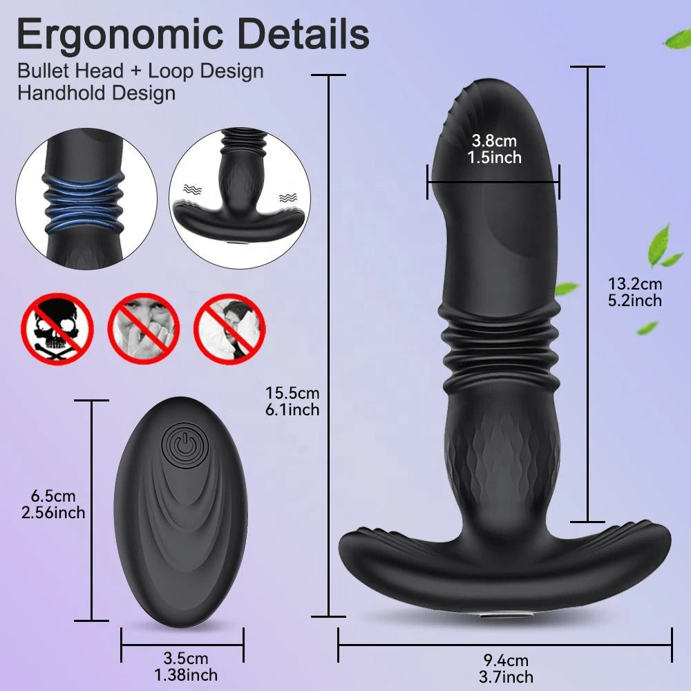 PROSTATE THRUST - Prostate massager with thrusting motion