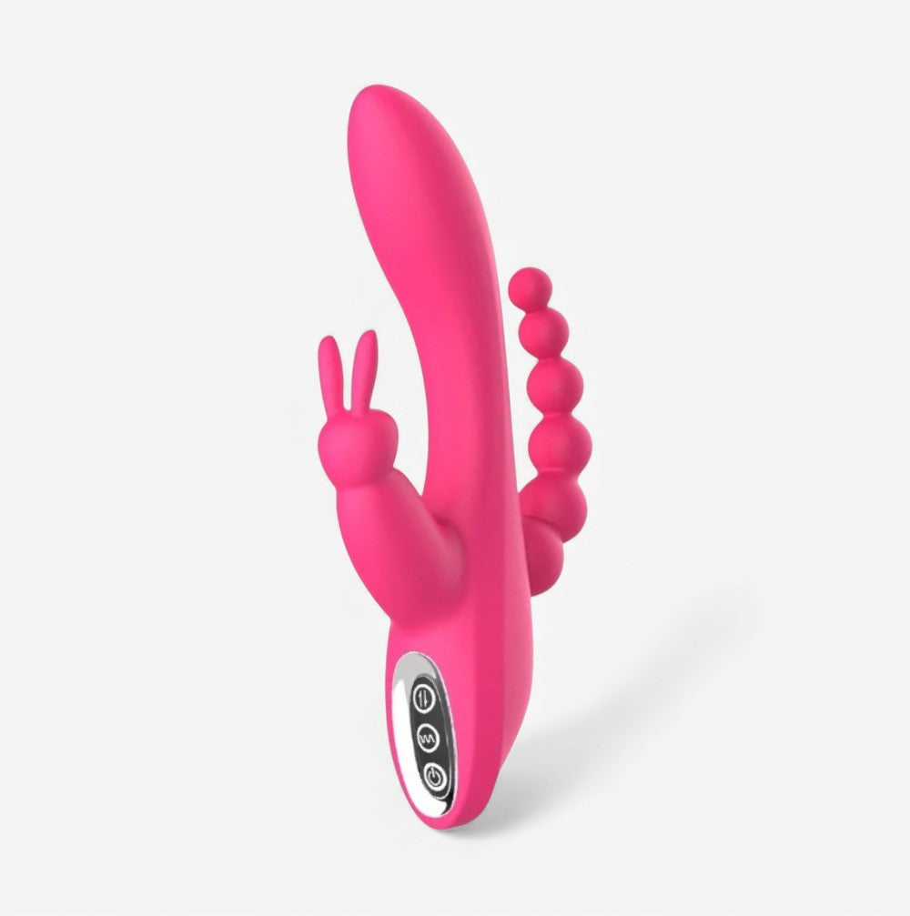 RABBIT MASSAGER - Dual stimulation vibrator for internal and external play