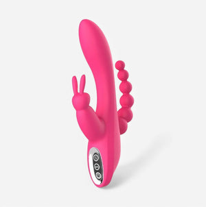 RABBIT MASSAGER - Dual stimulation vibrator for internal and external play