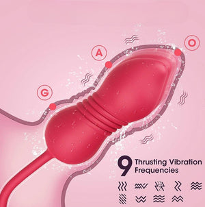 Rose Toy Vibrator - Rose - Dual-Action Clitoral and G-Spot Vibrator with Tongue-Like Stimulation