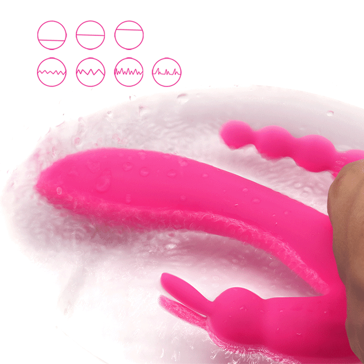 Rabbit Massager triple-point G-spot clitoral anal vibrator