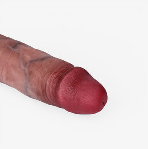 	Roman Medium Skin Tone - close-up glans and shaft detail - RealCock Toys