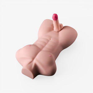Slim Male Half Torso Fair Skin - Slim Male Half Torso - Side Angle View