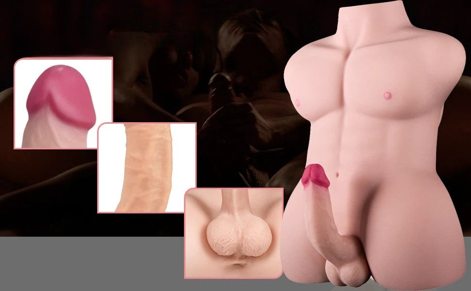 Slim Male Half Torso - Realistic Sex Torso - Highlight Detail 2