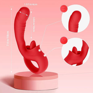 TONGUE TEASE - Flexible tongue vibrator for teasing sensations