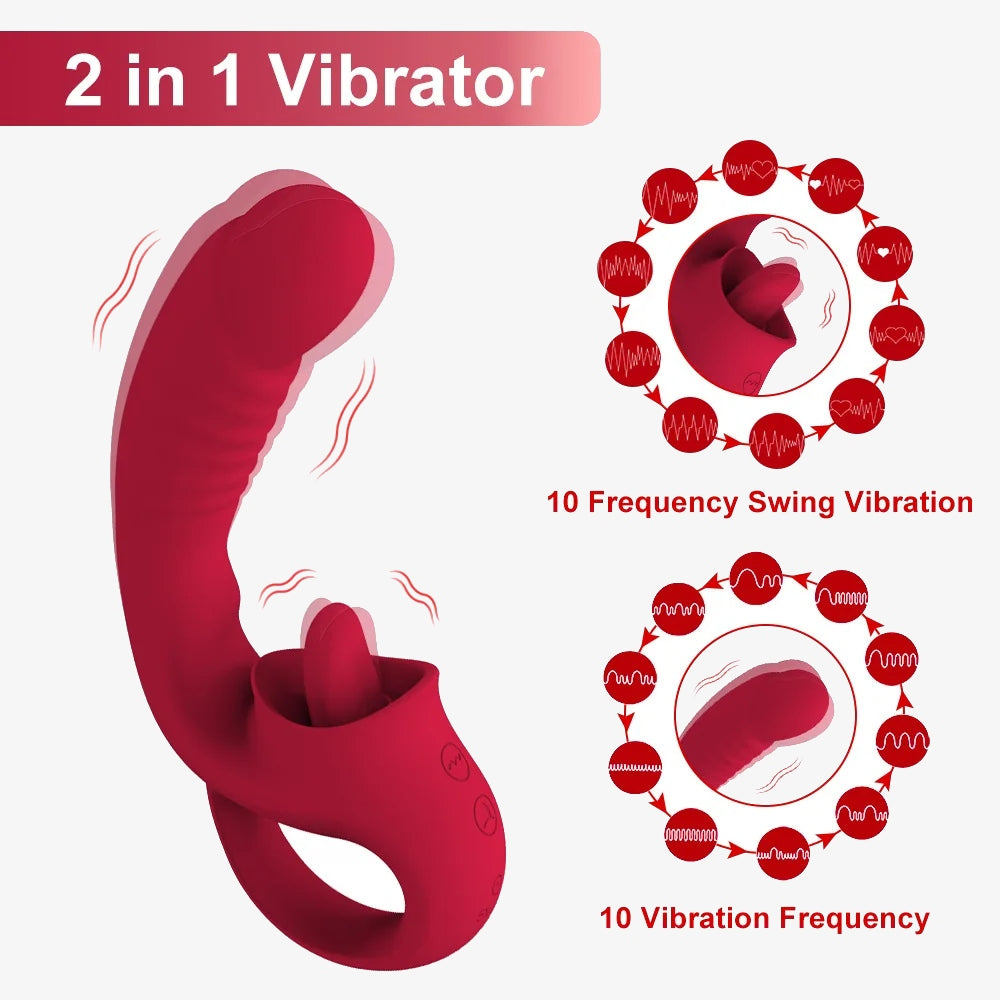 TONGUE TEASE - Flexible tongue vibrator for teasing sensations