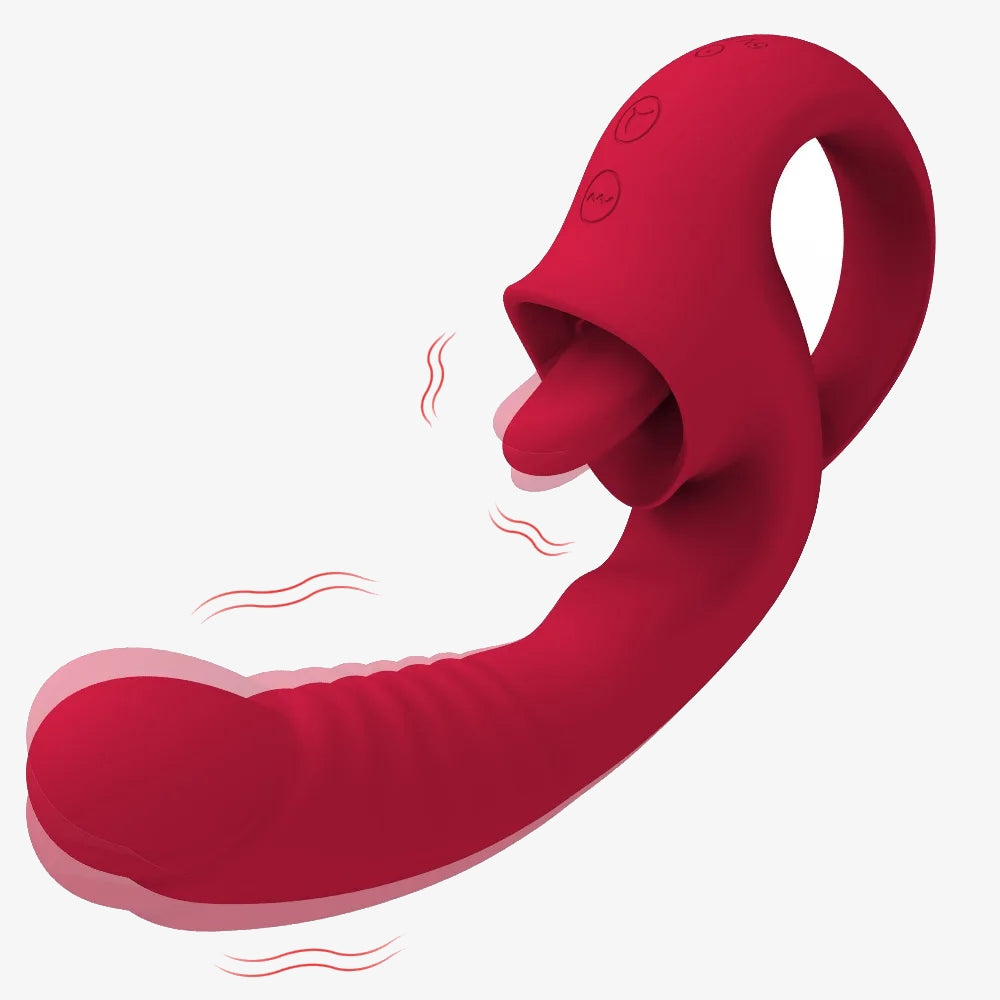 TONGUE TEASE - Flexible tongue vibrator for teasing sensations