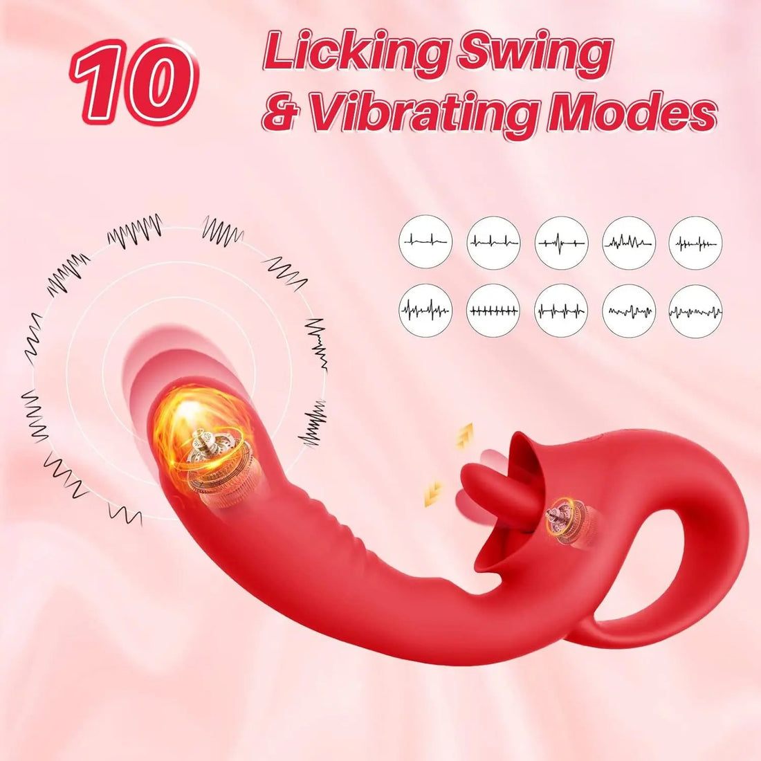 Tongue Tease Vibrator Dual Licking & Vibration Pleasure