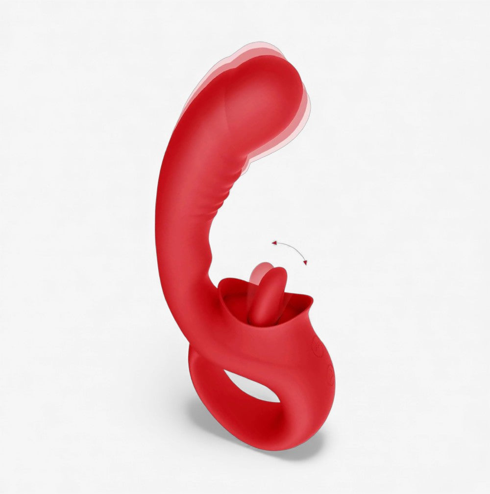 Tongue Tease Vibrator Dual Licking & Vibration Pleasure