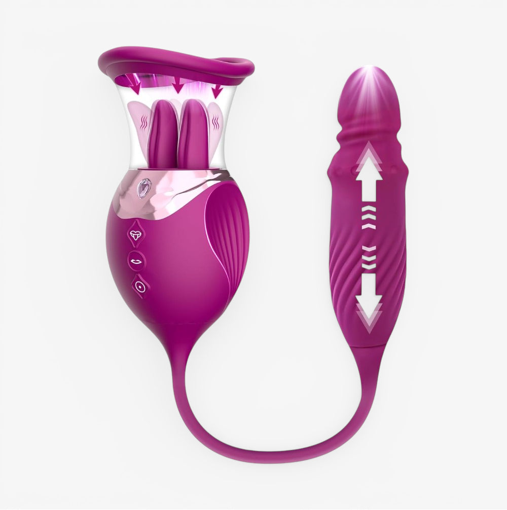 Tongue Sucker 4-in-1 sucking licking vibrator