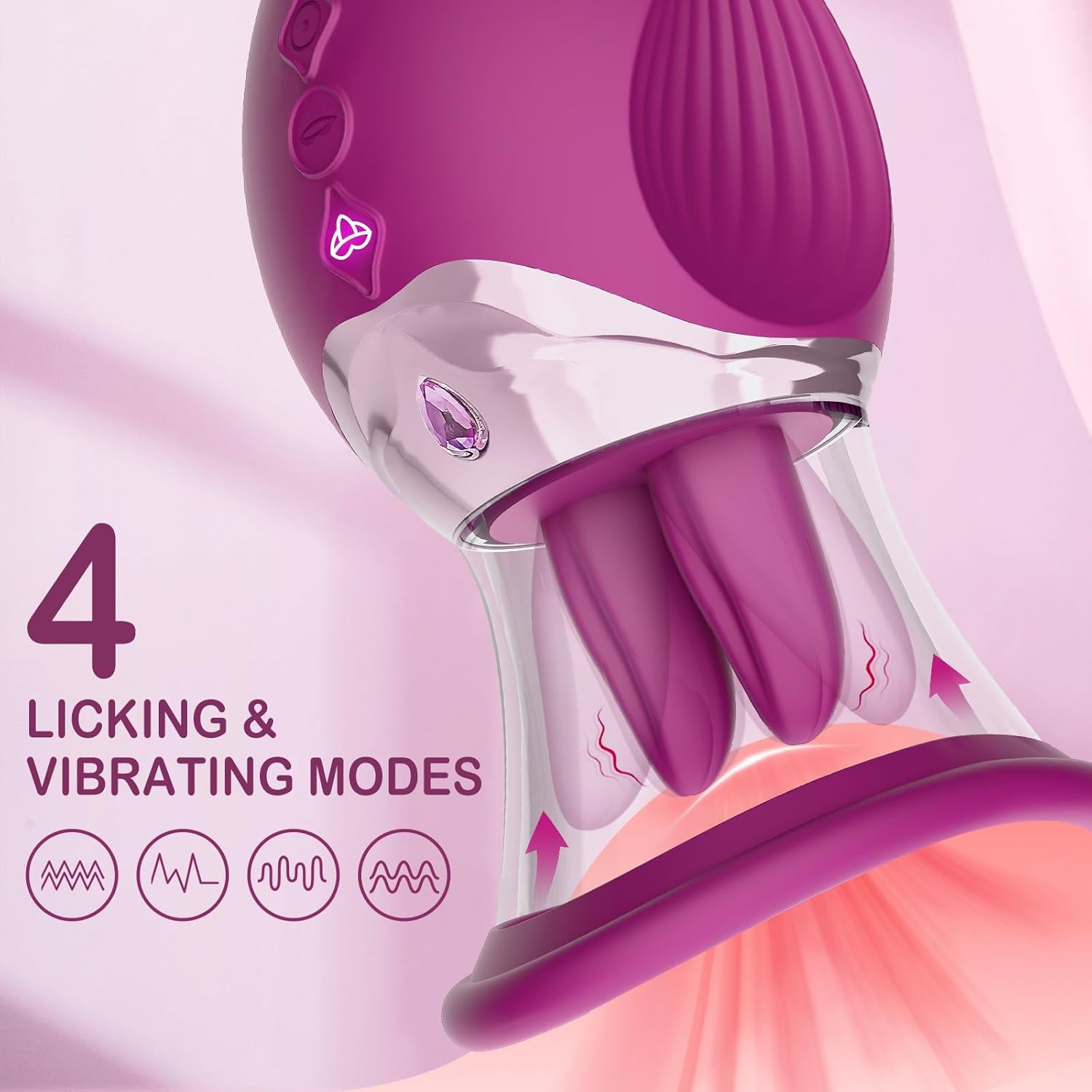 Tongue Sucker 4-in-1 sucking licking vibrator