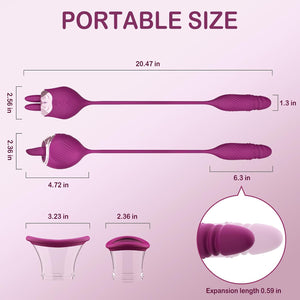 Tongue Sucker 4-in-1 sucking licking vibrator