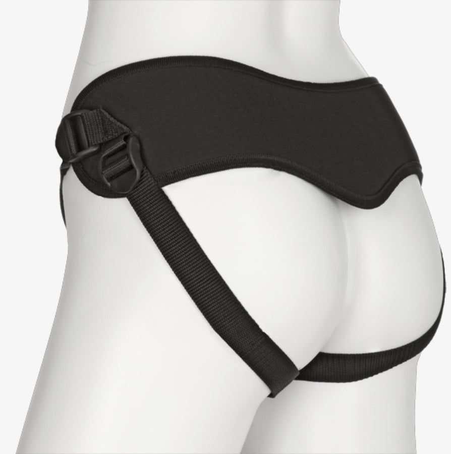 VAC-U-LOCK SUPREME HARNESS WITH VIBRATING PLUG - Harness system with integrated plug