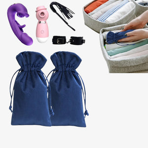 VELVET TOY POUCH - Soft velvet pouch for toy storage