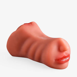 Vixen V-Sim RealCock Medium Skin Tone - Realistic Pocket Pussy - Side Angle View