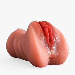 Vixen V-Sim RealCock Medium Skin Tone - Realistic Pocket Pussy - Angled Detail View