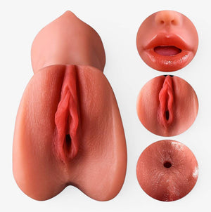 Vixen V-Sim RealCock Medium Skin Tone - Realistic Pocket Pussy - Multi Feature Detail