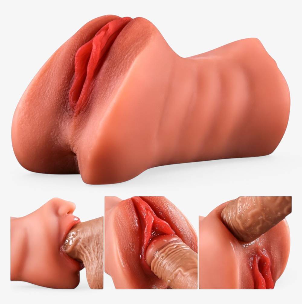 Vixen V-Sim RealCock Medium Skin Tone - Realistic Pocket Pussy - Product Usage Demo