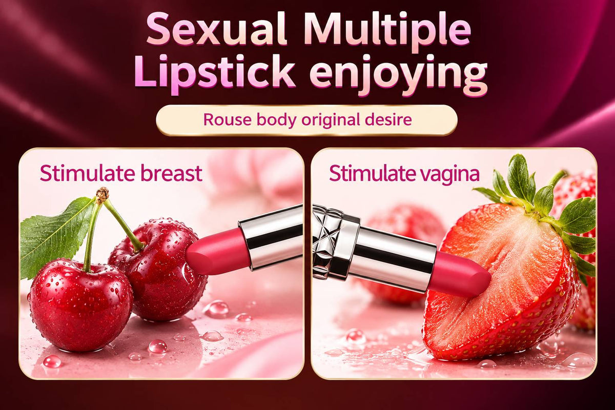 Lipstick Bullet angled silicone tip for clitoral and nipple stimulation, mini bullet vibrator for women