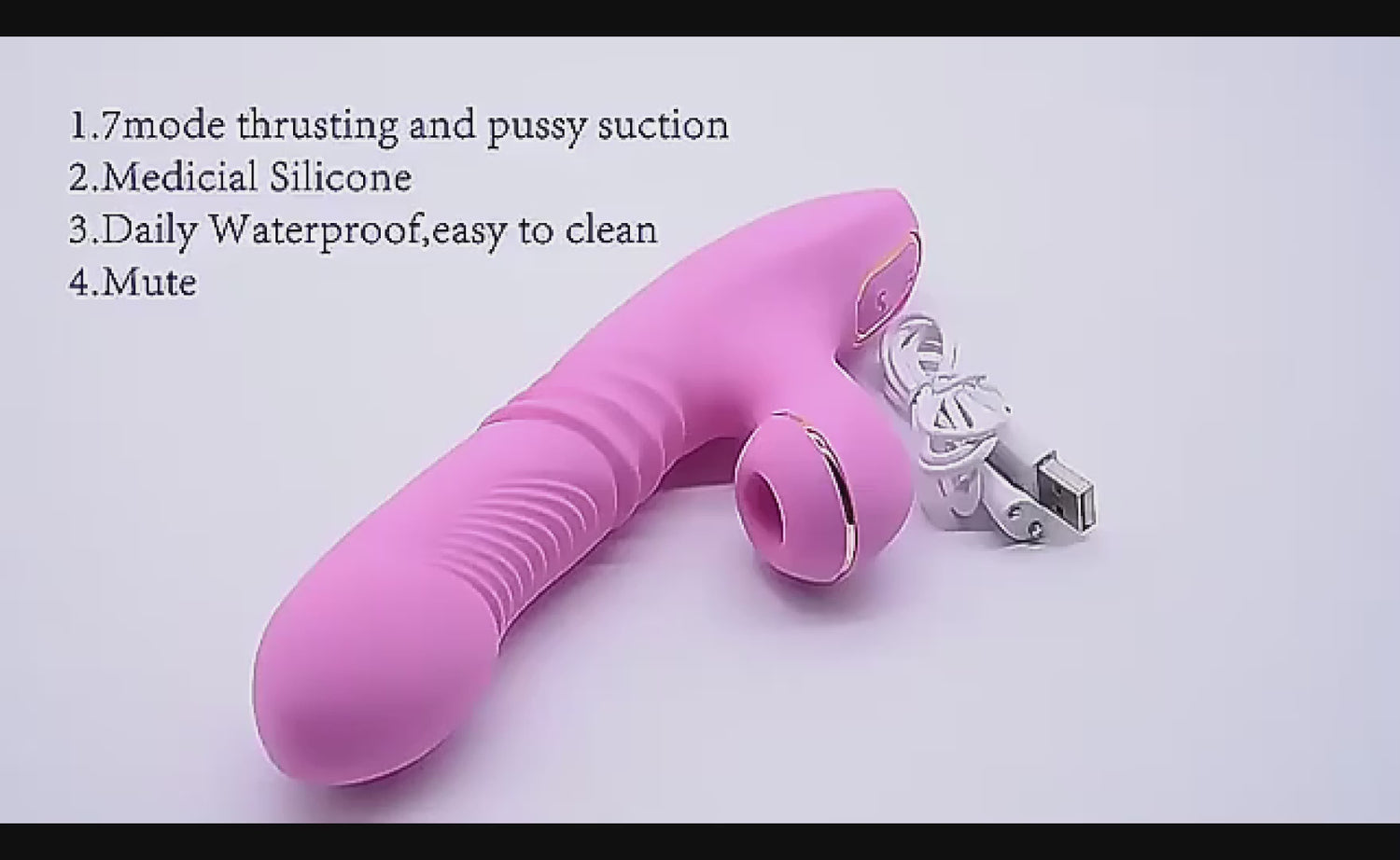 G-Spot Sucker dual-action thrusting clitoral suction vibrator