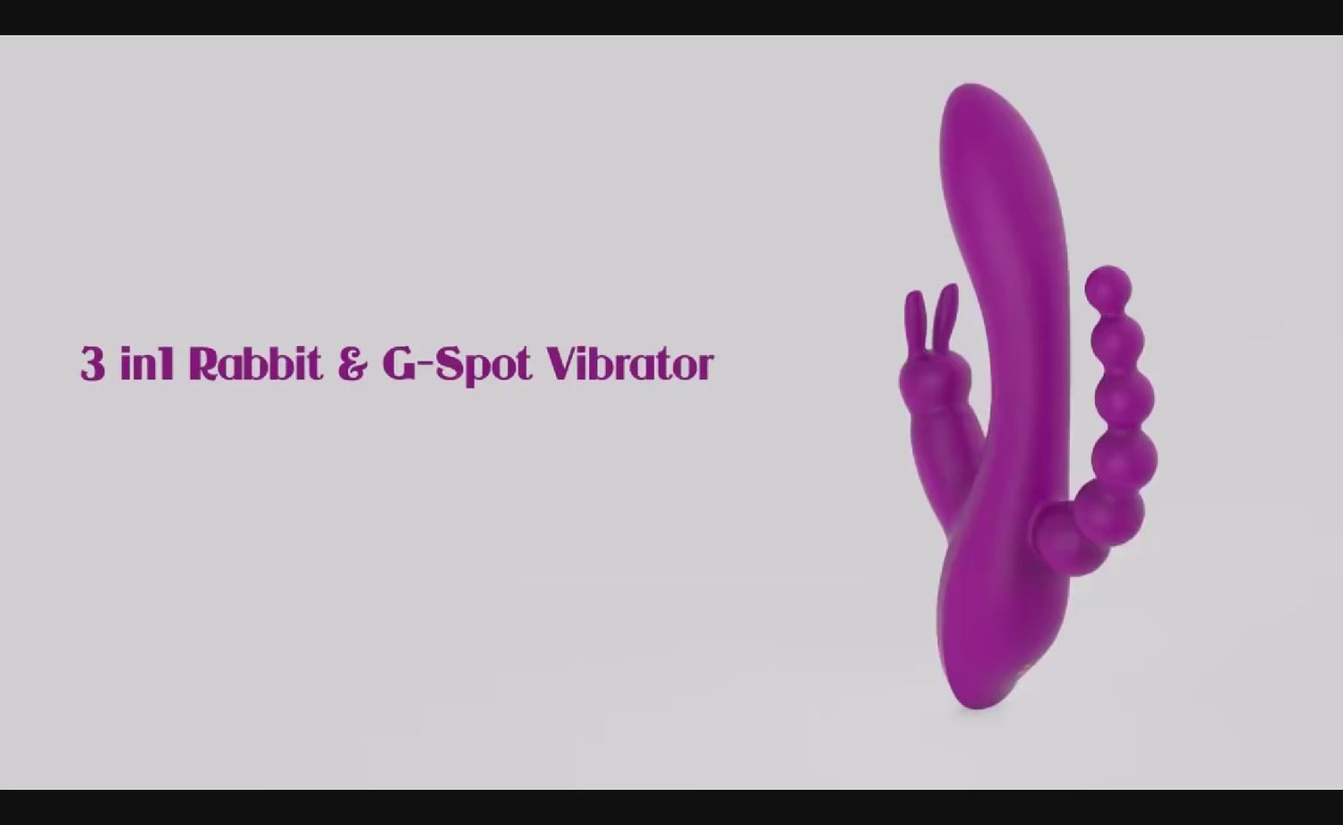 Rabbit Massager triple-point G-spot clitoral anal vibrator
