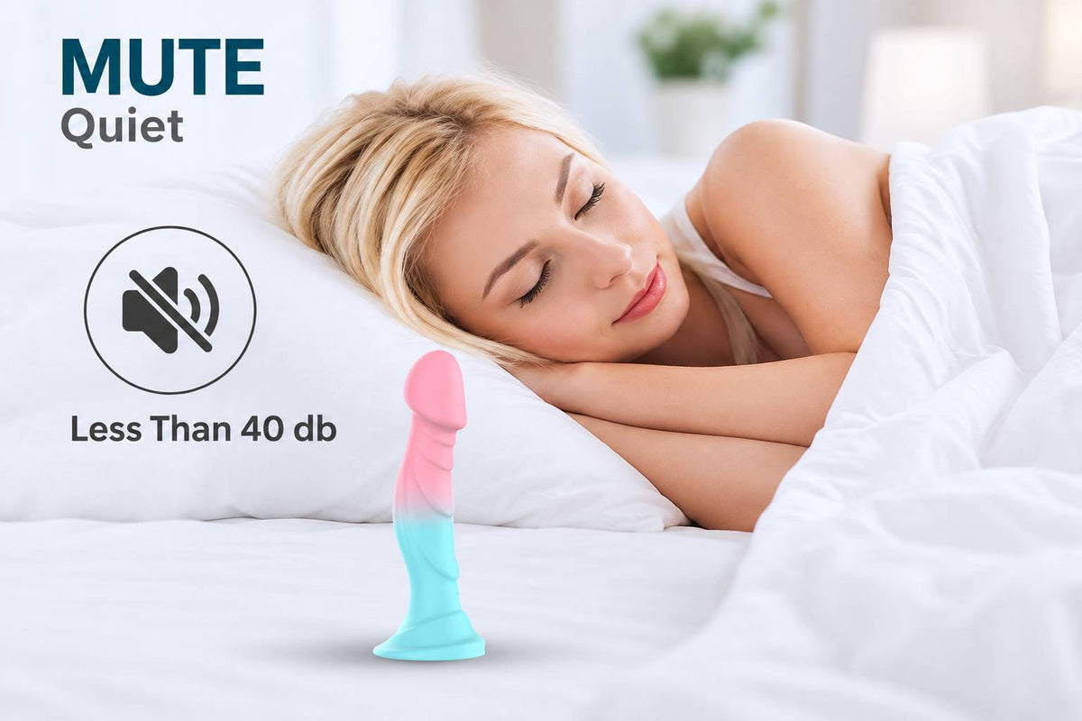 Swirl Vibe whisper-quiet vibrating dildo under 40dB for discreet use